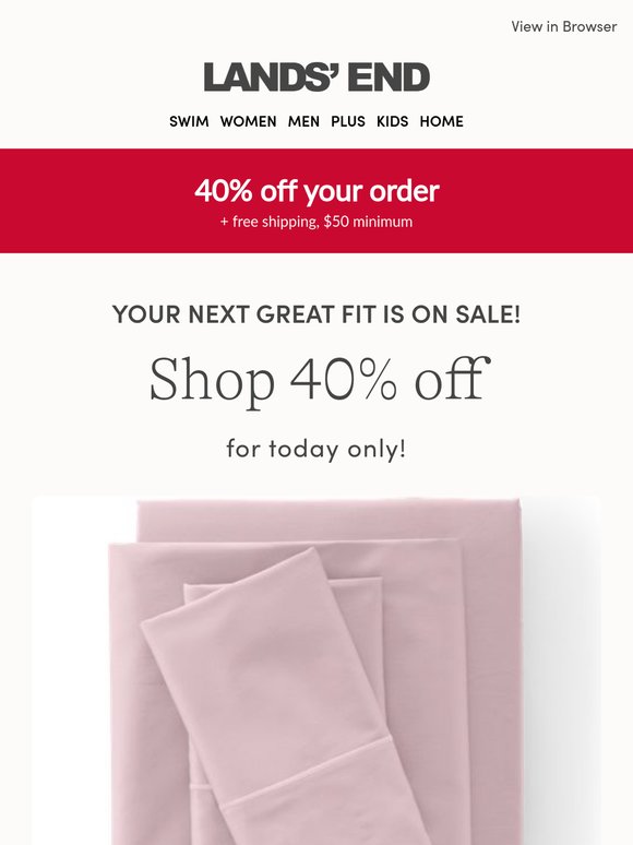 ENDS SOON: 40% off + sale prices on your favorites