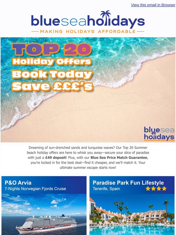 ☀️ Secure Your Summer Escape for Just £49 – Don't Miss Out! 🌊