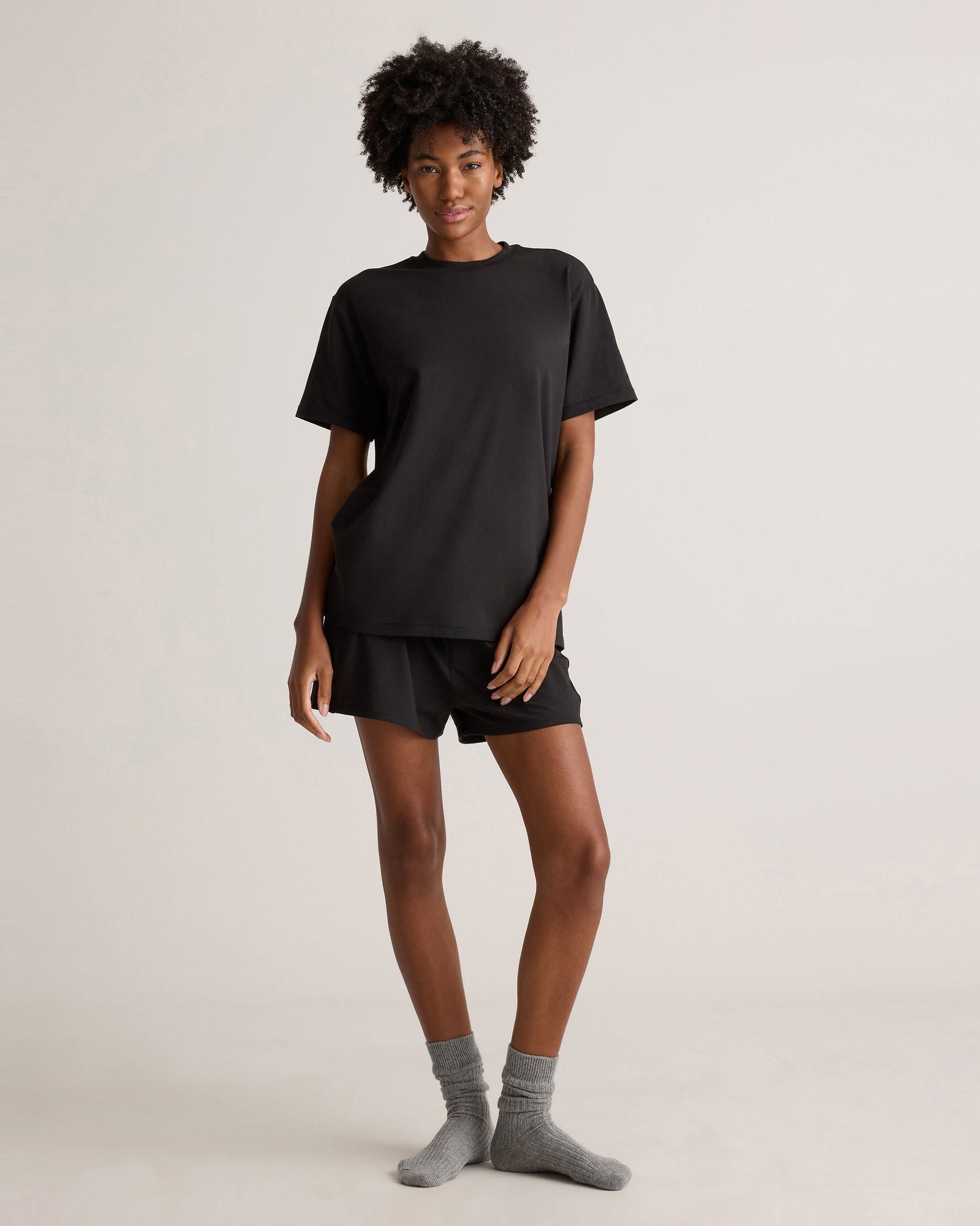 Dream Lounge Oversized Short Sleeve Pajama Set