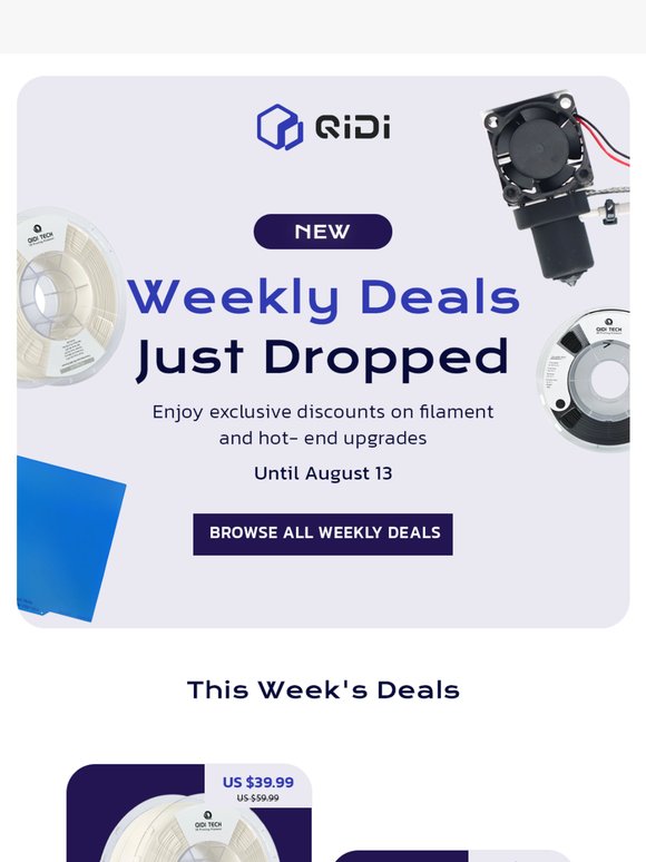 Save Up to 30% on Pro-Grade Filament & Hardware