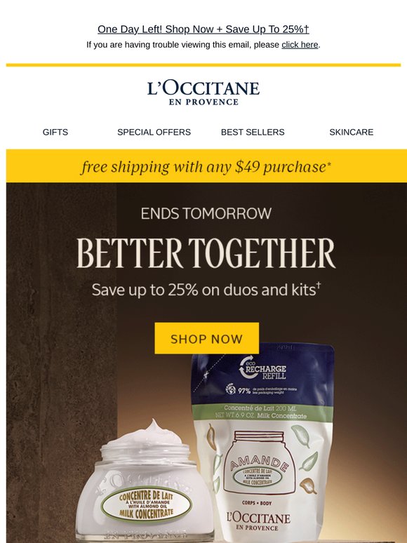 Last Chance For Savings! Online Only