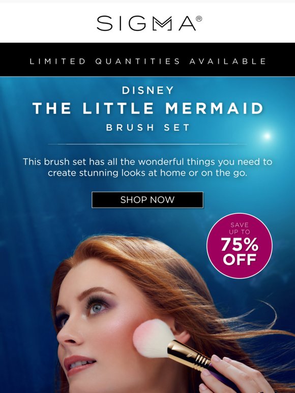🧜‍♀️ Up to 75% OFF Disney Little Mermaid Brush Set!