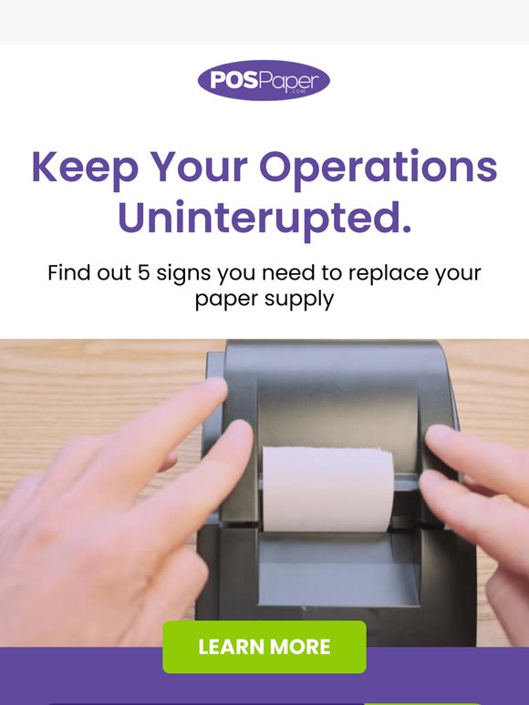 5 signs you need to replace your POS Paper ASAP 🧻