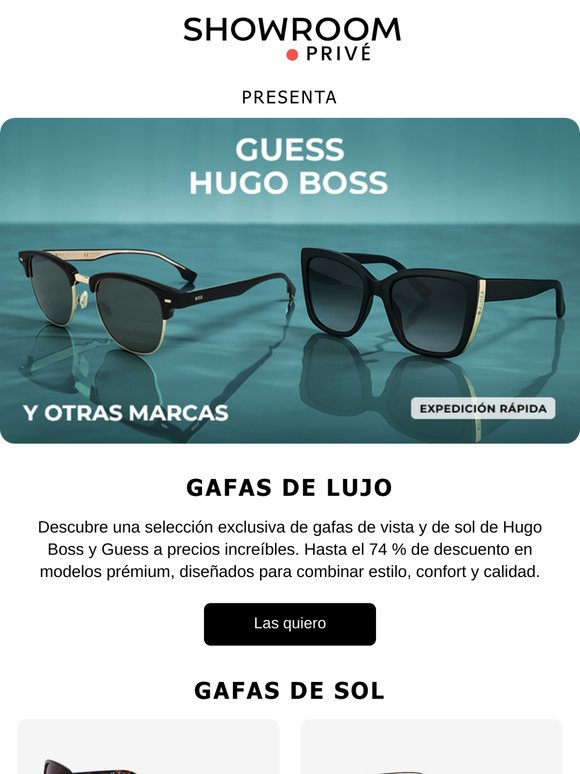 GUESS Y HUGO BOSS: hasta el 75 % de descuento en gafas de grandes marcas.