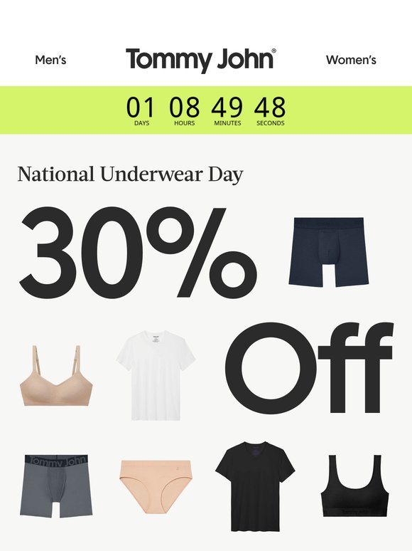PRIVATE EARLY ACCESS - 30% Off Underwear