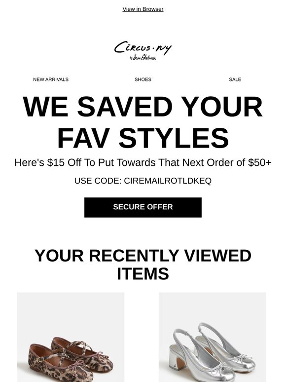 Limited availability: Order today with $15 off $50+