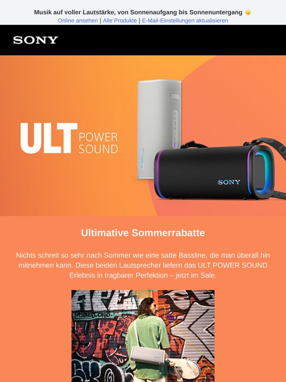 SOMMERANGEBOTE: Tragbare Lautsprecher ULT