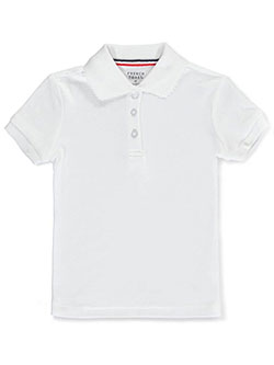 French Toast Girls' Picot Collar S/S Polo