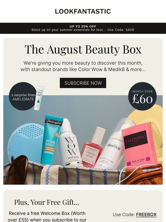 Free Welcome Box | Email Exclusive Offer