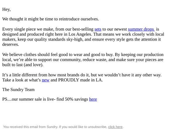 Made in LA, worn everywhere