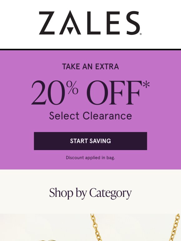 Find Your Fave! Extra 20% Off* Select Clearance Styles 🥳