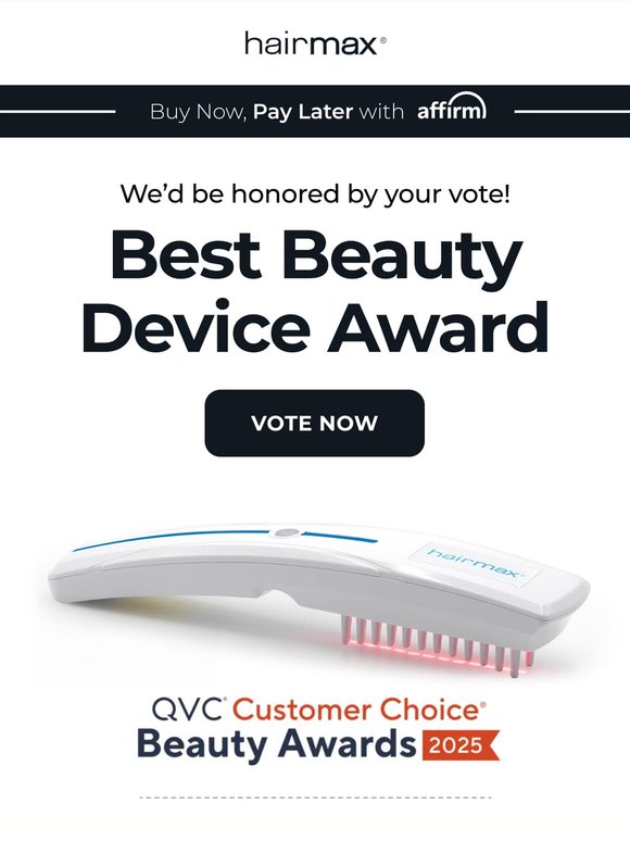 Help Hairmax Win Best Beauty Device 2025