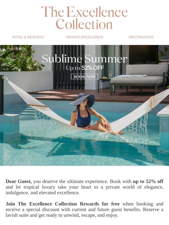 Dreams come true with up to 52% off, Dear Guest!