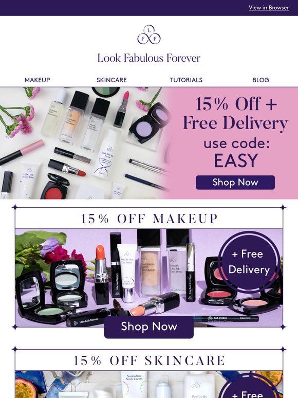 —, 15% Off Everything + Free Delivery Worldwide