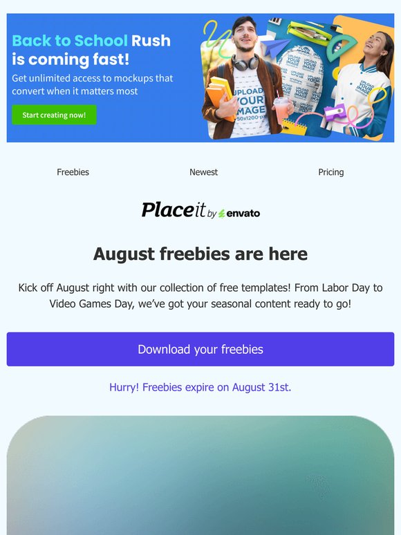 Your August freebies are here