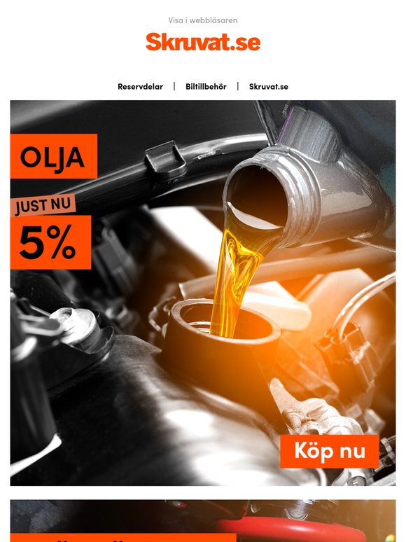 5% rabatt på olja!