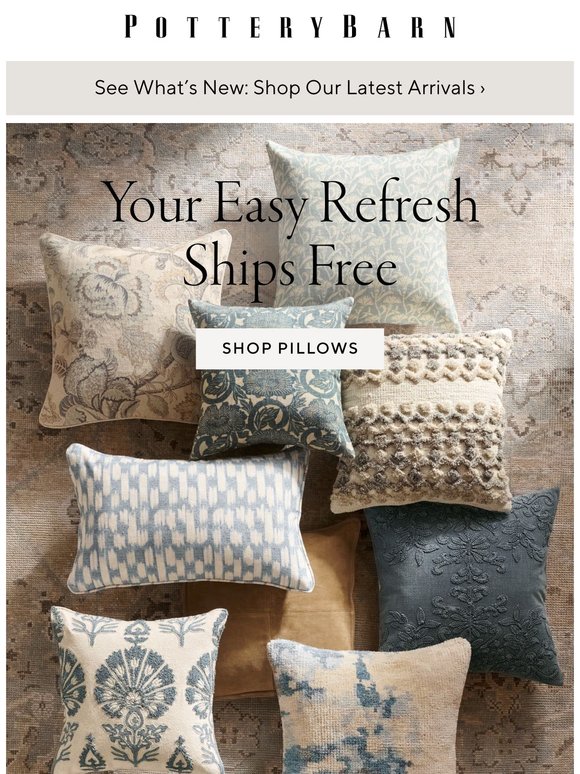 Style your space with pillows that ship free