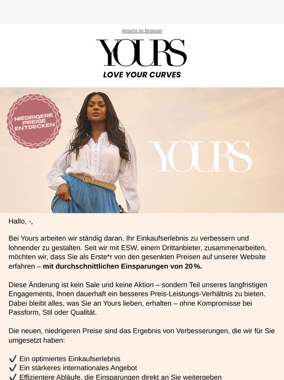 —, neue niedrigere Preise