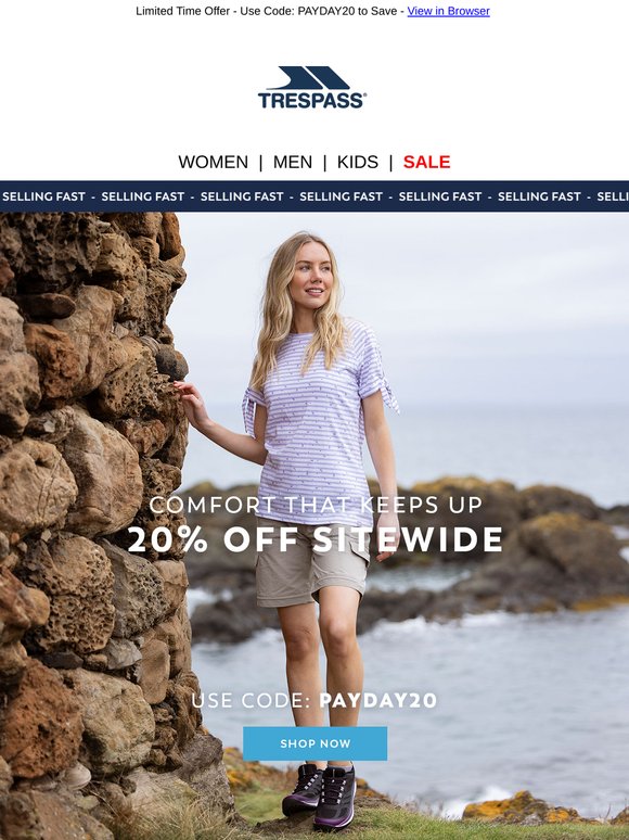 Save 20% On Tops & Trousers