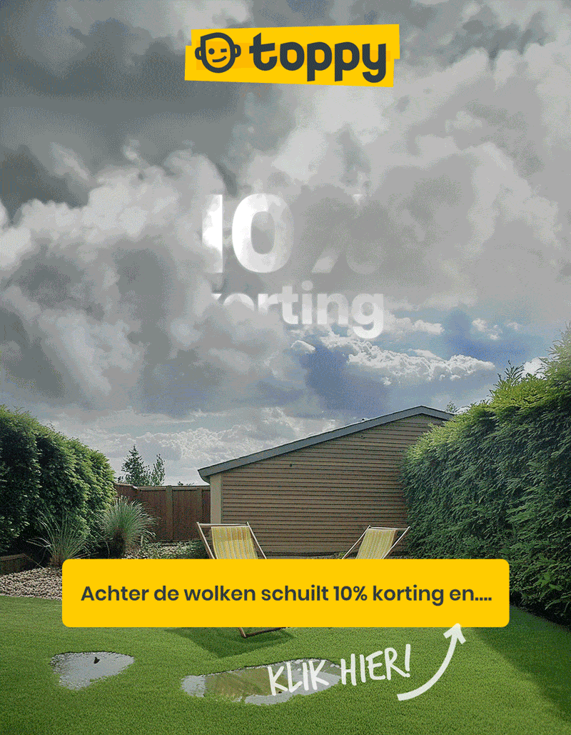  ⛅ 💨  🌞 Achter de wolken schuilt 10% korting