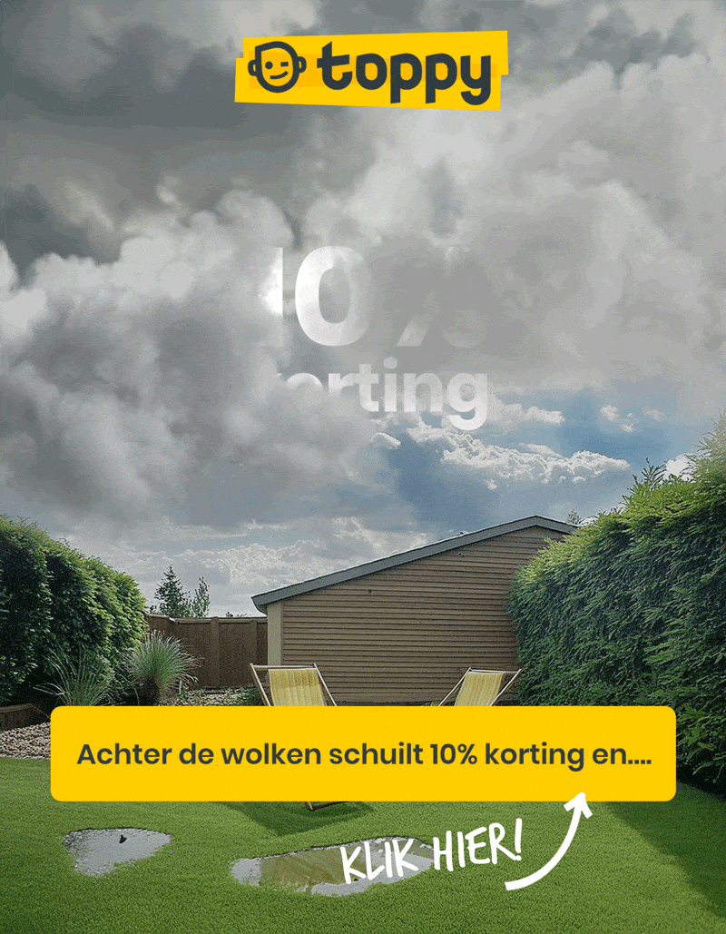  ⛅ 💨  🌞 Achter de wolken schuilt 10% korting