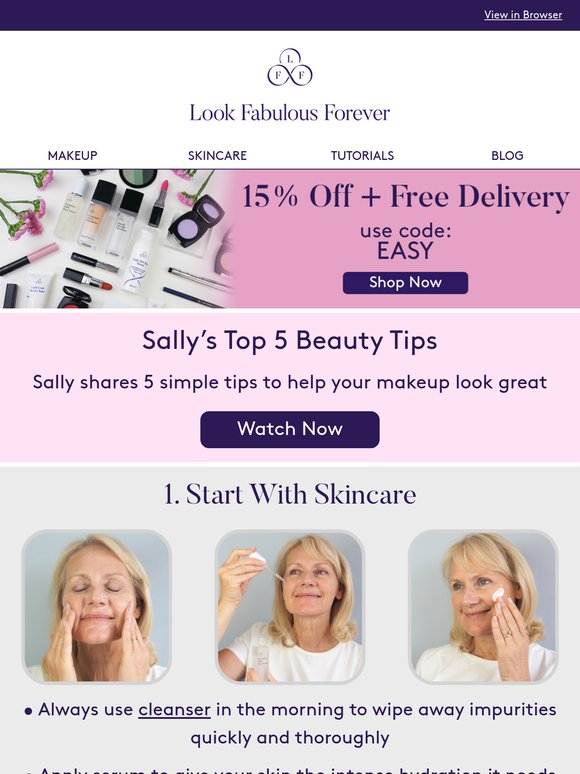 Sally’s Top 5 Beauty Tips for Older Women