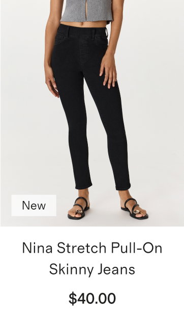 Nina Stretch Pull-On Skinny Jeans