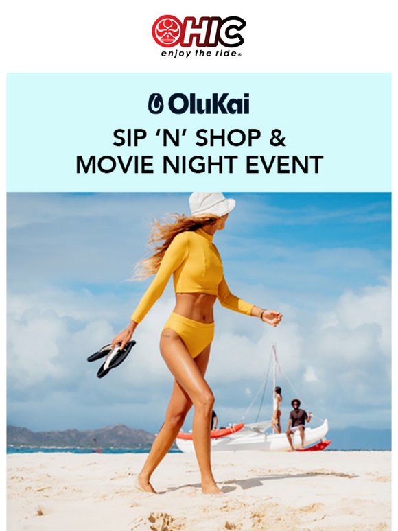 Olukai Sip 'N' Shop + Movie Night at HIC Kailua