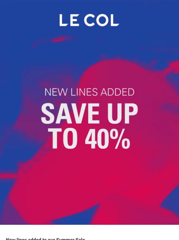 New Lines Added to Our Summer Sale