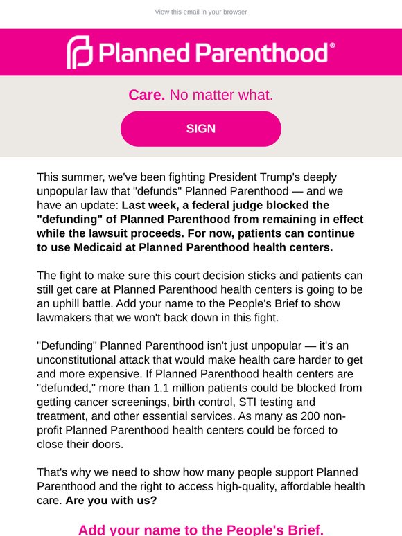 A judge blocked the "defund" — for now.