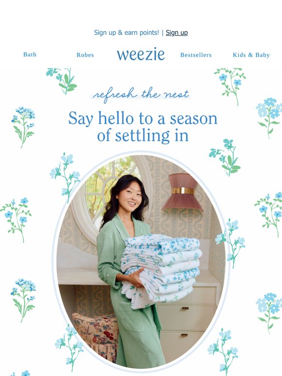 Say hello to a season of settling in!