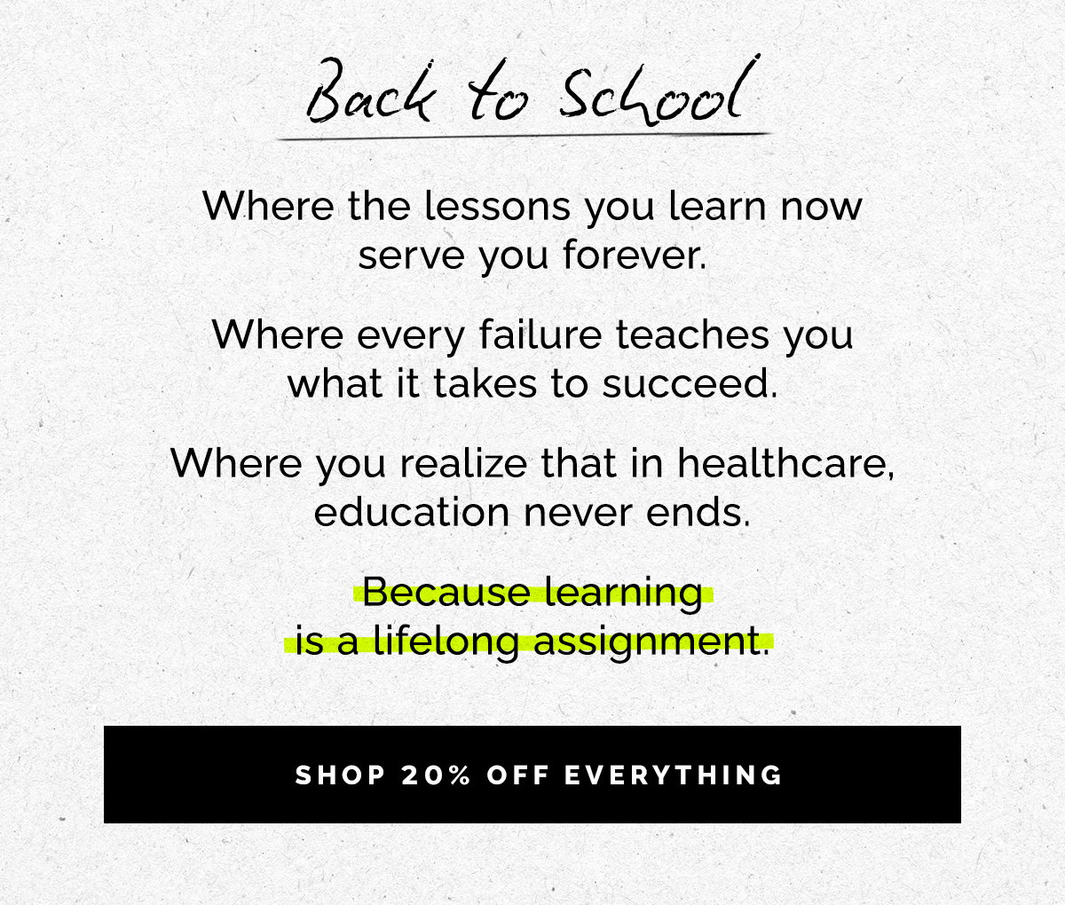 SHOP 20% OFF EVERYTHING