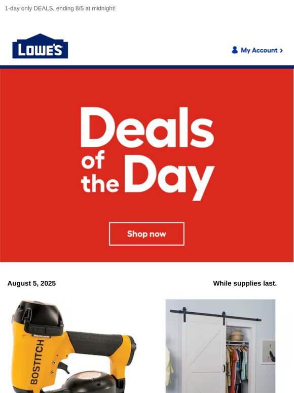 Don’t miss out! These online-only deals end today.