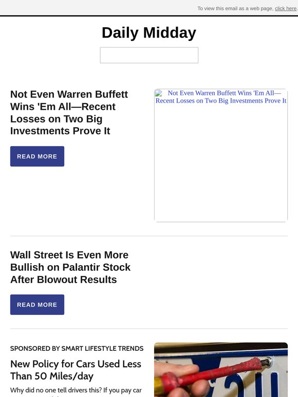 Not Even Warren Buffett Wins 'Em All—Recent Losses on Two Big Investments Prove It