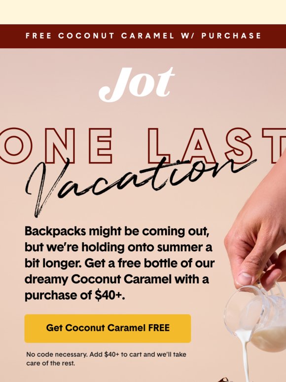 Try Coconut Caramel for FREE 🥥