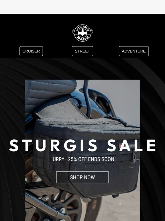 Hey there 🏍️ Last Chance to Gear Up for Sturgis – 25% Off Ends in Days!