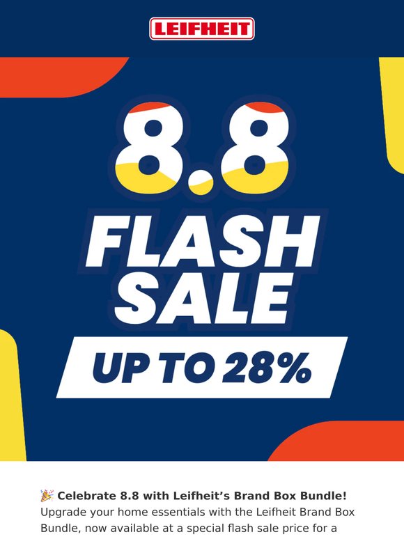 Get Ready! Leifheit 8.8 Flash Sale + Exclusive Brand Box Bundle 🎉