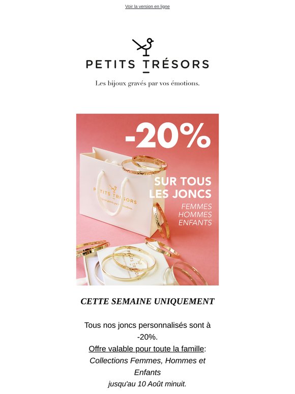 - 20% sur tous les Joncs cette semaine uniquement !