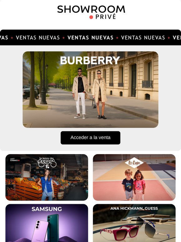 BURBERRY, OLAPLEX, LE TEMPS DES CERISES y 10 ventas más ya en línea