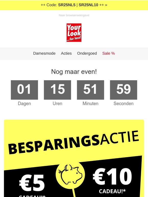⏰ Het aftellen is begonnen.. Al geld bespaard?