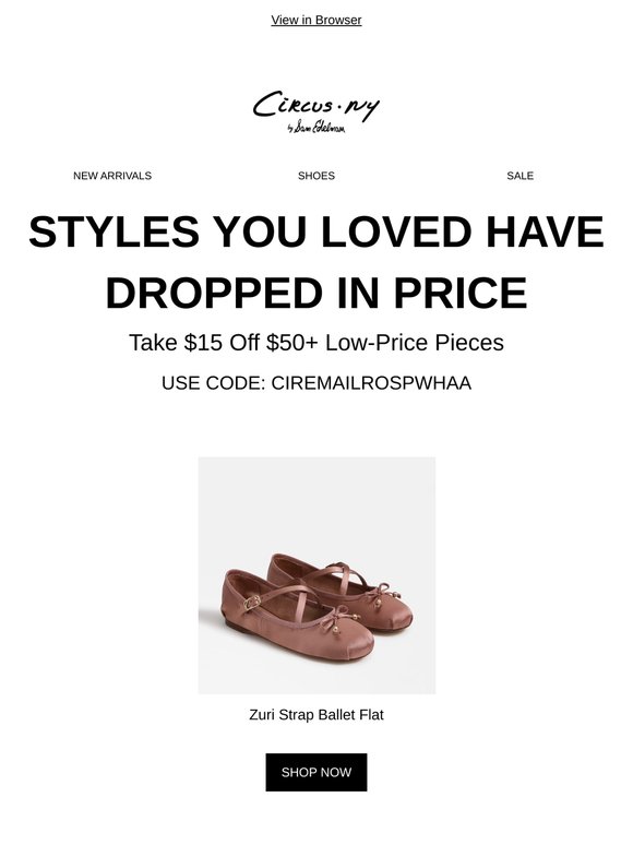 Great news! Prices have dropped on your recently viewed items