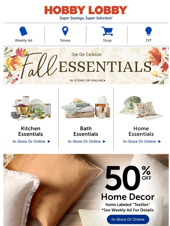 Create Cozy With 50% Off Home Decor.