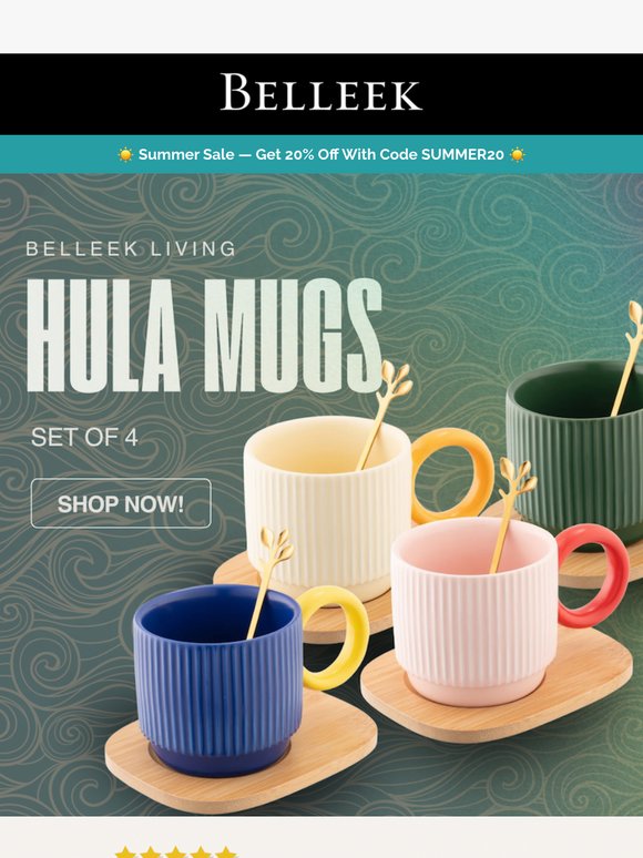 Meet the New Hula Mug Set — Bold, Bright & Ready to Sip!