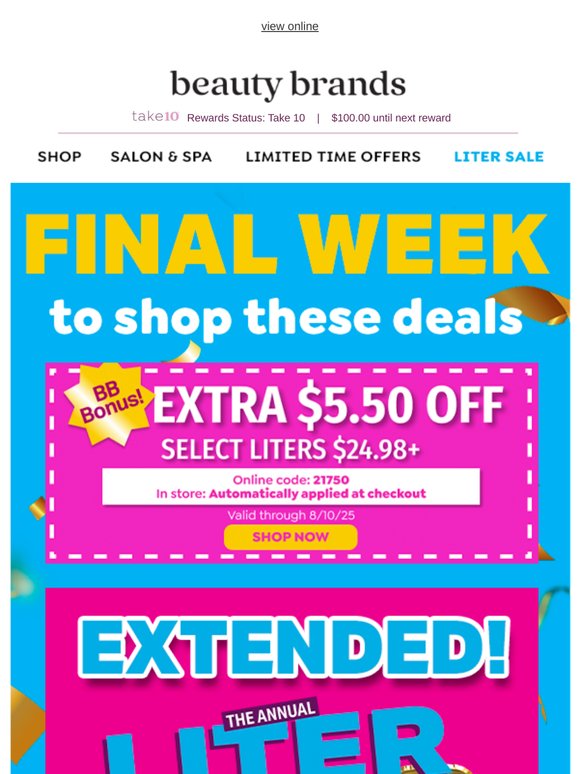ICYMI: Liter Sale EXTENDED!