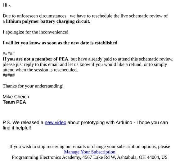Delayed :: Live Schematic Review