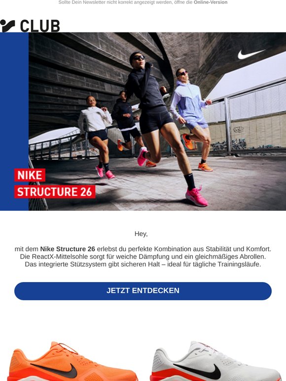 Nike Structure 26 – Stabilität bei jedem Schritt!