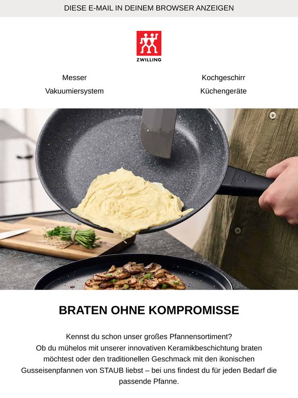 Pfannen für jeden Bedarf - jetzt im Angebot