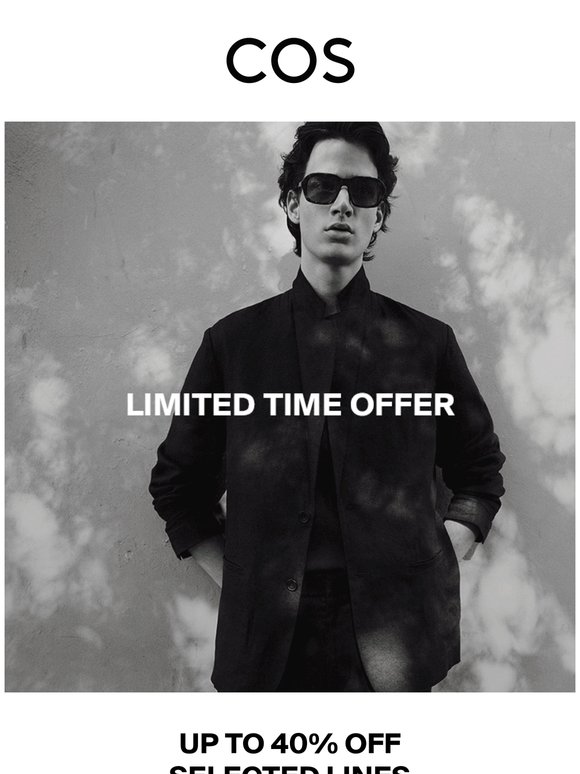 COS limited time offer: up to 40% off