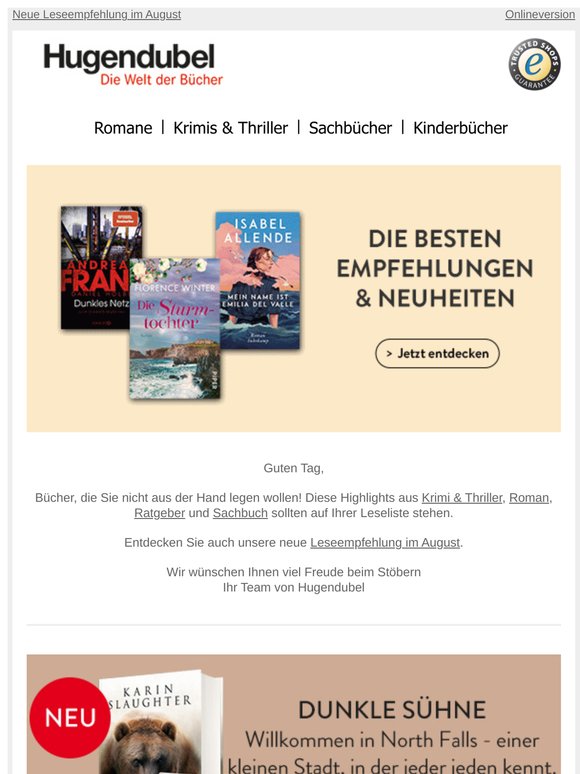 📚 Guten Tag, Lust auf ein neues Buch?