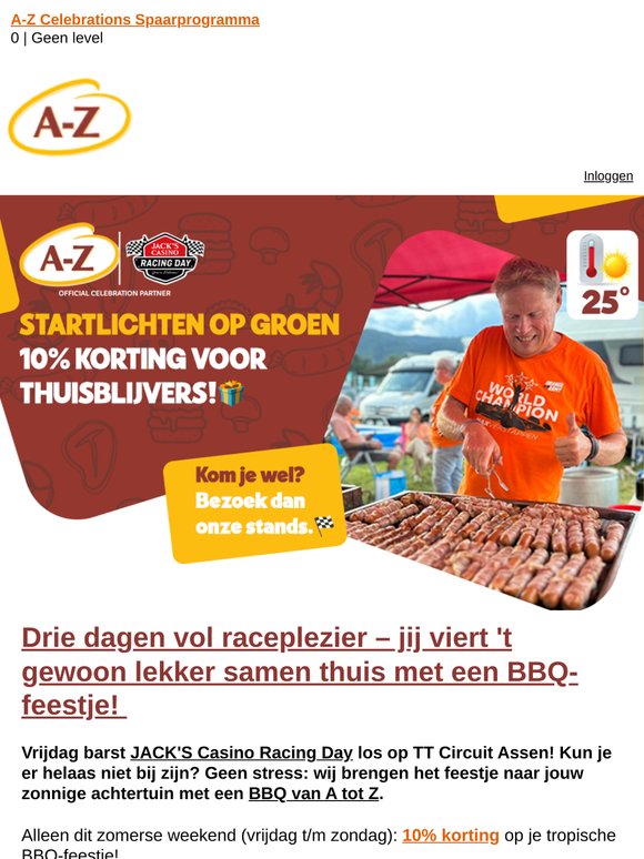 Startlichten op groen: 10% korting voor thuisblijvers! 🏁